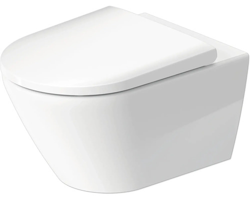Závesné WC DURAVIT D-Neo otvorený splachovací kruh vr. WC dosky 45770900A1