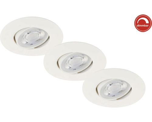 Tri stmievateľné vstavané bodovky