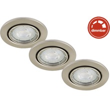 LED vstavané svietidlo Briloner IP23 GU10 3x5W 460W 3000K matný chróm set-thumb-2 LED vstavané svietidlo Briloner IP23 GU10 3x5W 460W 3000K matný chróm set-thumb-2