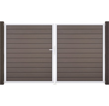 Záhradná bránka z plastu s hliníkovým rámom