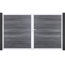 Dvojkrídlová brána s rámom a vodorovnými panelmi