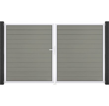 Dvojkrídlová brána s vodorovnou výplňou do záhrady