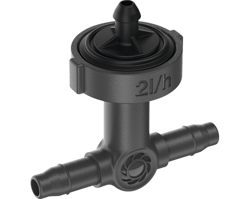 Rozdeľovač kvapkovej závlahy s prietokom 2 litre za hodinu