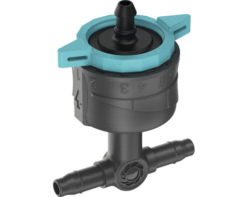 Rozdeľovač kvapkovej závlahy s regulátorom pre zavlažovanie záhrady