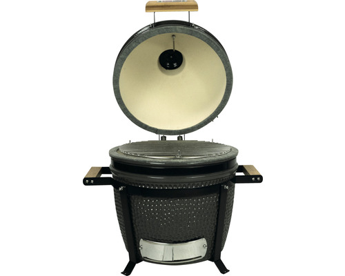 Keramický gril s otvoreným vekom pre vonkajšie použitie