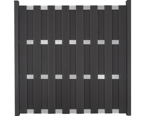 BPC plot GroJa Merano 180 x 180 cm stavebnicové prevedenie so striebornými priečnikmi antracit