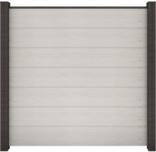 Záhradný plotový diel s horizontálnymi doskami a rámom