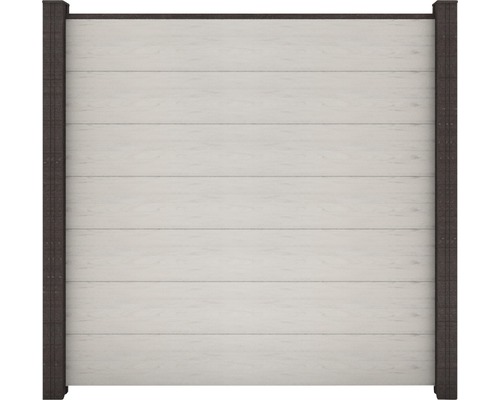 Záhradný plotový diel s horizontálnymi doskami a rámom