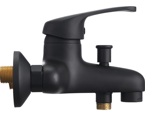 Čierna umývadlová páková batéria