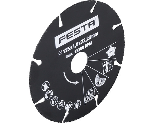 Rezný kotúč FESTA 125x1x22,2 mm 21192