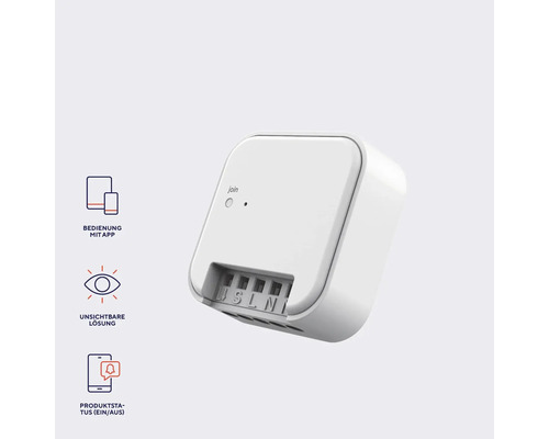 Biely podomietkový spínač pre ovládanie inteligentnej domácnosti