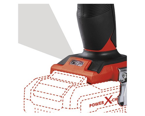 Akumulátorový vŕtací skrutkovač s LED svetlom a systémom akumulátorov Power X-Change