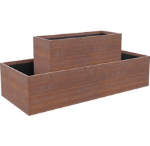 Vyvýšený záhon Classic Pyramída 200x85x80 cm drevený smrekovec
