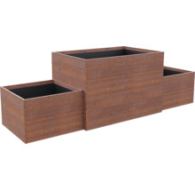 Vyvýšený záhon Classic Terasa 260x80x80 cm drevený smrekovec