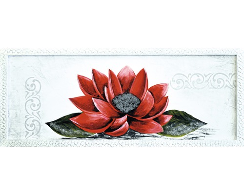Obraz na plátne Červený kvet 45x110 cm