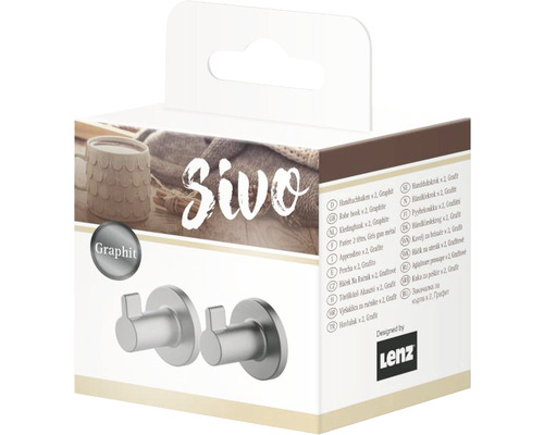 Balenie dvoch grafitových háčikov na uteráky