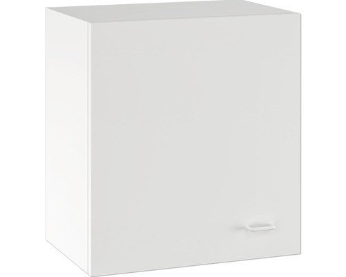 Biela nástenná skrinka s úchytkou