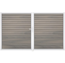 Dvojitá drevená brána s rámom