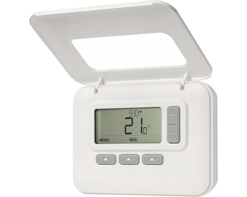 Digitálny izbový termostat s otvoreným krytom na reguláciu teploty