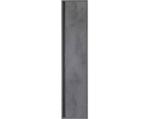 Kúpeľňová skrinka vysoká Sanox Porto betón antracit 35x160x27 cm