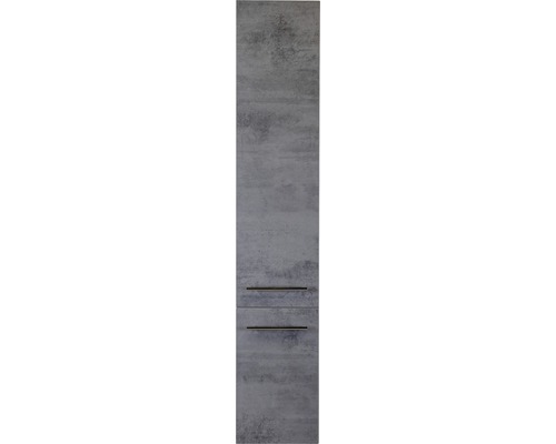 Kúpeľňová skrinka vysoká Sanox Straight betón antracit 35 x 160 x 35 cm
