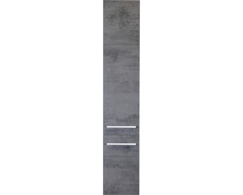Kúpeľňová skrinka vysoká Sanox Stretto betón antracit 35x160x35 cm