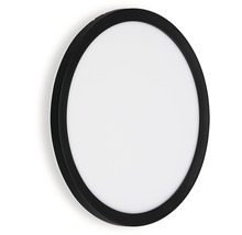 Guľaté LED stropné svietidlo s čiernym rámom