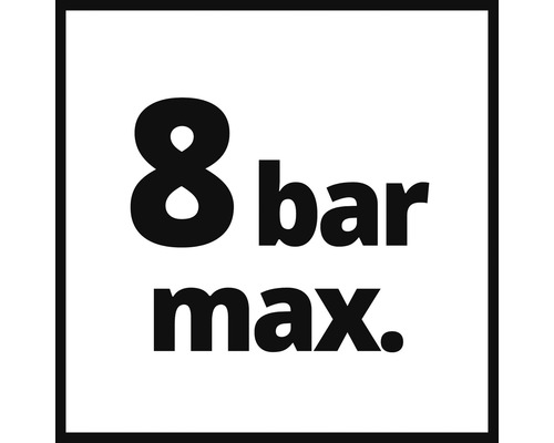 Maximálny tlak 8 barov