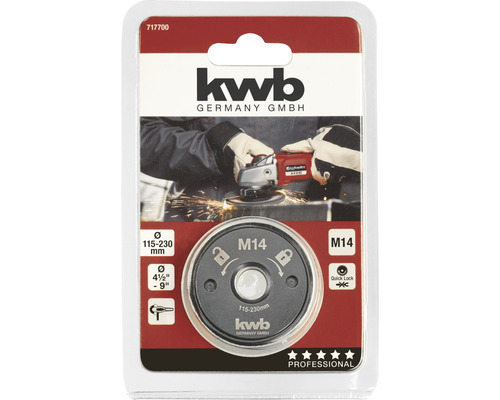KWB Rýchloupínacia matica M14 pre uhlovú brúsku 115 až 230 milimetrov