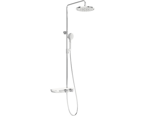 Sprchový systém s termostatom RAVAK Termo biely/chróm lesk X070161