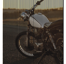 Motocykel s drôtenými kolesami a riadidlami
