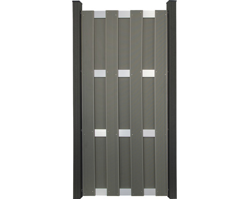 Prvok GroJa Merano predmontovaný Plastová záhradná bránka s hliníkovými výstuhami