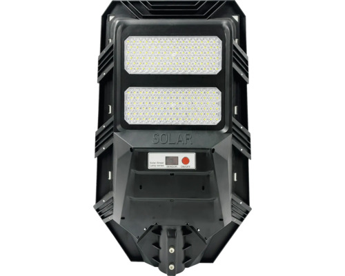 LED solárne svietidlo STRADA IP65 40W 600lm 3000K čierne s diaľkovým ovládaním Solárna LED pouličná lampa