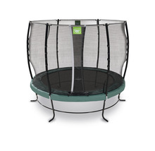 Guľatá záhradná trampolína so sieťou