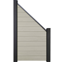 Záhradný plotový prvok s diagonálnym zakončením