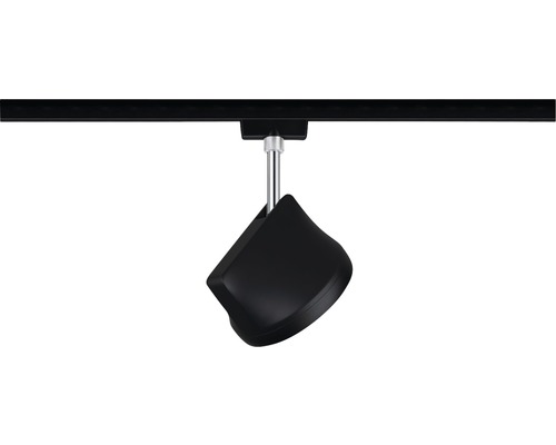 Čierny LED reflektor na napájacej lište