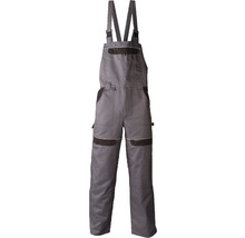 Pracovné nohavice s náprsenkou COOL TREND sivo-čierne veľkosť 50-thumb-0