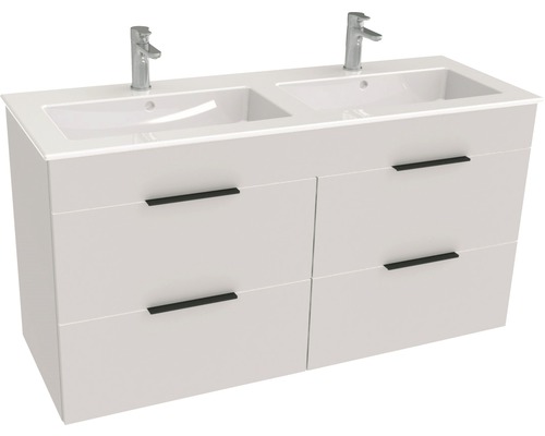 Kúpeľňová skrinka s umývadlom Jika CUBE 120x43 cm biela H4536621763001
