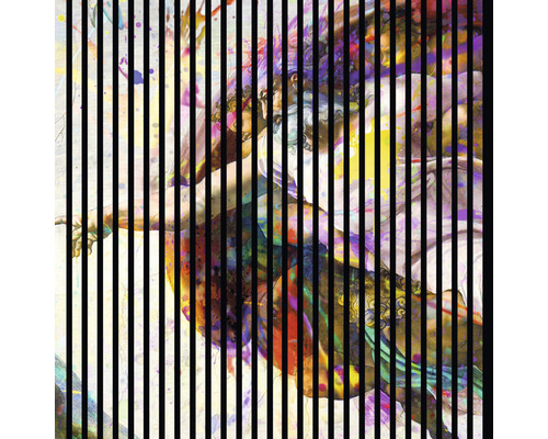 Dizajnový akustický panel DIGI04V 19x1133x1195 mm Umelecké dielo v štýle Sixtínskej kaplnky s vertikálnymi pruhmi