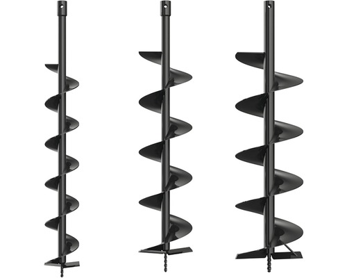 Tri zemné vrtáky v detaile