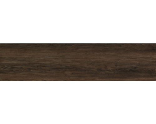Dlažba imitácia dreva Oak Grande brown 20x120 cm Tmavohnedá podlahová dlaždica s dreveným vzhľadom do interiéru