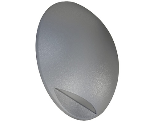 LED vonkajšie nástenné svietidlo Panlux Leon C IP65 2 W 130 lm 3000 K strieborné Oválne orientačné nástenné svietidlo