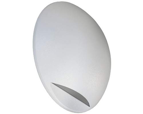 LED vonkajšie nástenné svietidlo Panlux Leon Circle IP65 2 W 130 lm 3000 K biele Oválne vonkajšie svietidlo na vonkajšie použitie