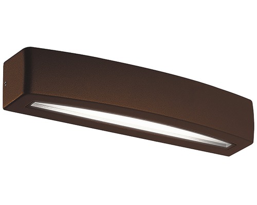 LED vonkajšie nástenné svietidlo Panlux Bloco IP54 10 W 600 lm 3000 K bronzové Moderné obdĺžnikové vonkajšie nástenné svietidlo