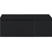 Čierna skrinka pod umývadlo so zásuvkou