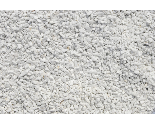 Kamenná drť Flairstone mramorová kararská 6–9 mm biela balenie 25 kg