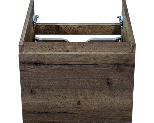 Skrinka pod umývadlo bez umývadla s drevenou štruktúrou