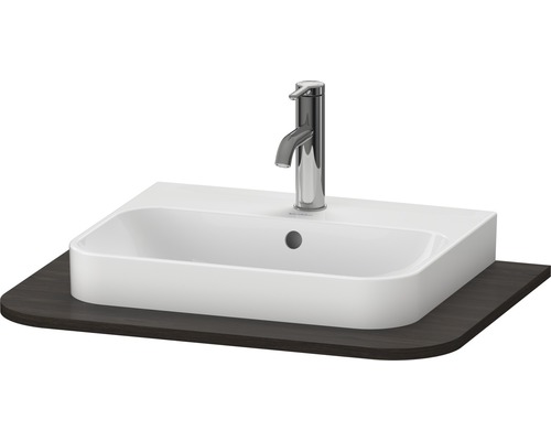 Doska pod umývadlo DURAVIT Happy D.2 Plus 650x480 mm orech kefovaný HP031B06969 bez umývadla Umývadlo s batériou na doske pod skrinku