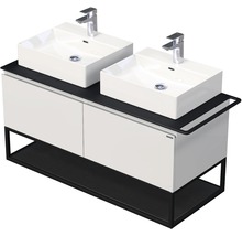Kúpeľňová skrinka s umývadlom Intedoor Landau Metal 120 cm biela-thumb-0