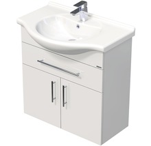 Kúpeľňová skrinka s umývadlom LANDAU Ideal 75 cm biela-thumb-0